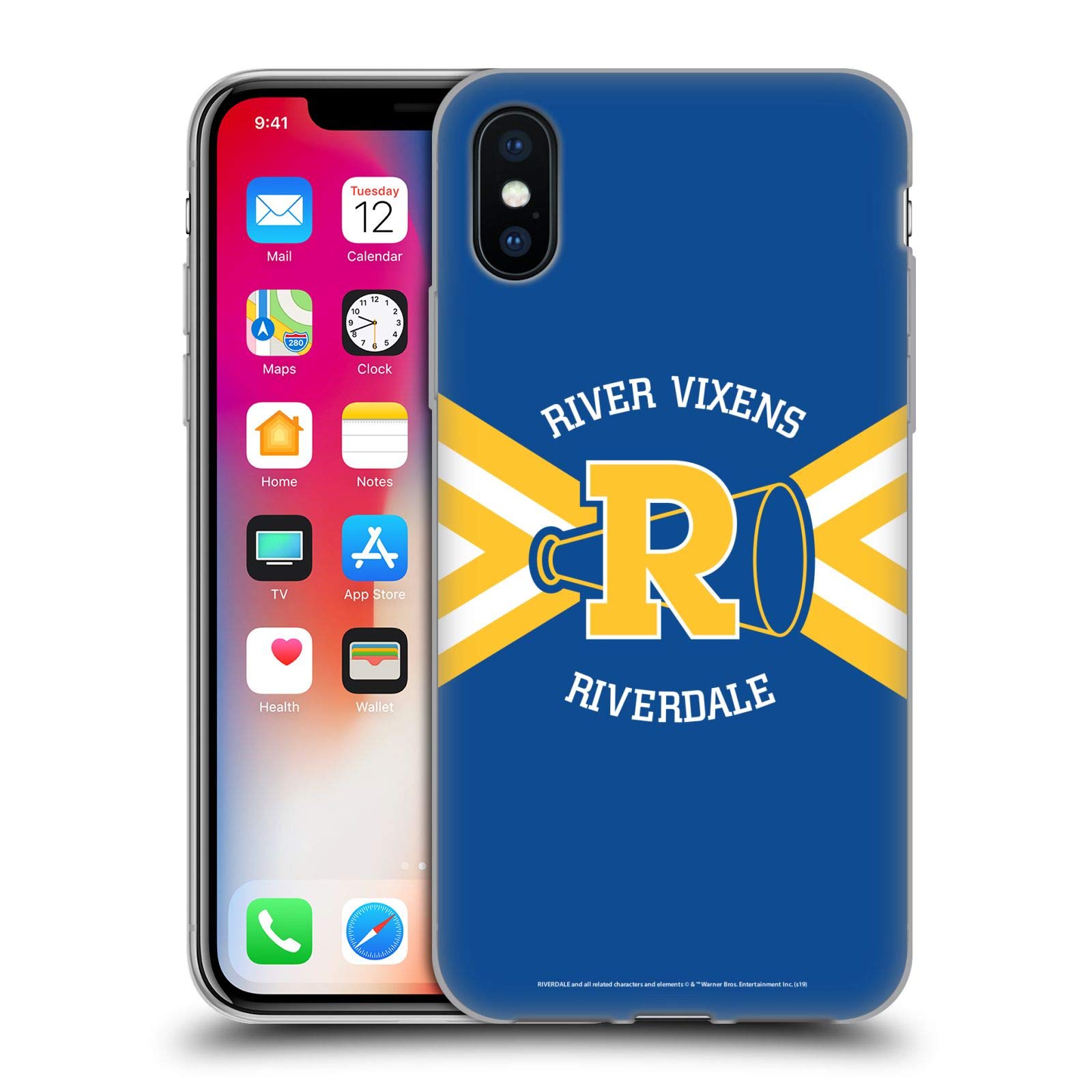 Official Riverdale River Vixens Graphic Art Soft Gel Phone Case - Compatible with iPhone X/Xs | Durable Protective Cover for Fans & Show Enthusiasts | Perfect for School, Work, and Daily Use