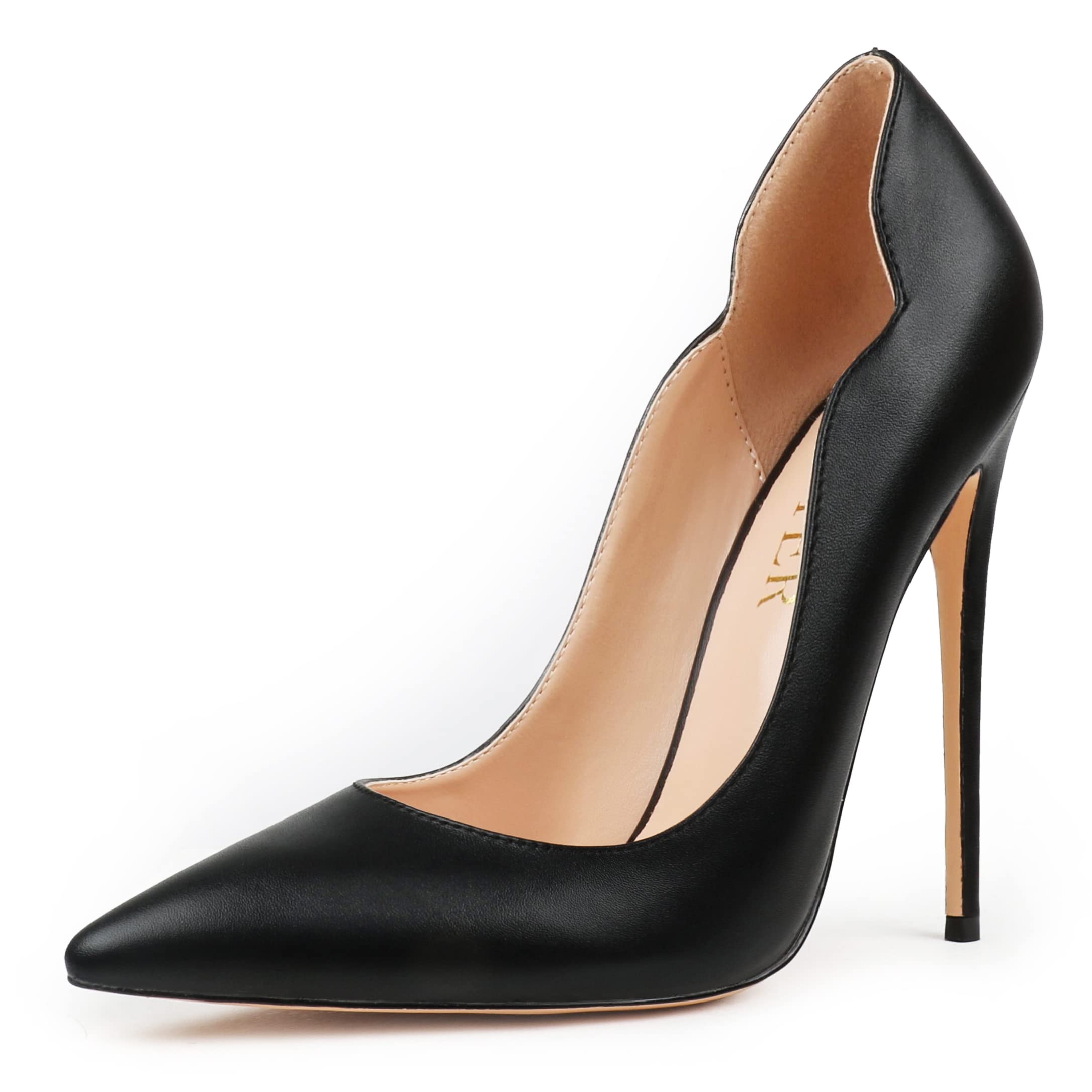 COLETER Women's 4.72 Inch/12cm High Heels - Pointed Toe Stiletto Dress Pumps for Evening Party, Wedding, Prom & Special Occasions