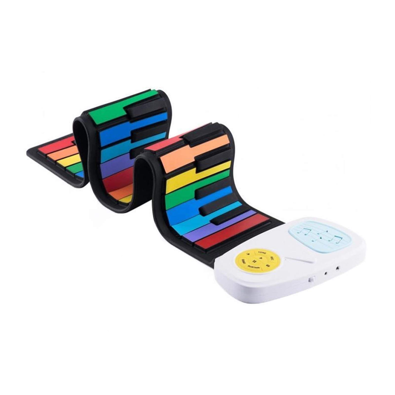 49-Key Hand Roll Up Piano - Portable Folding Electronic Keyboard with Built-in Speaker | Perfect for Travel, Home Practice & Music Lovers
