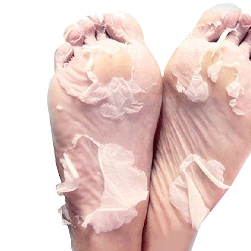 2 Pairs of Milk Bamboo Vinegar Foot Peel Masks for Dead Skin Removal - Softens & Exfoliates Cracked Heels - Perfect for Pedicures, Spa Days & At-Home Foot Care