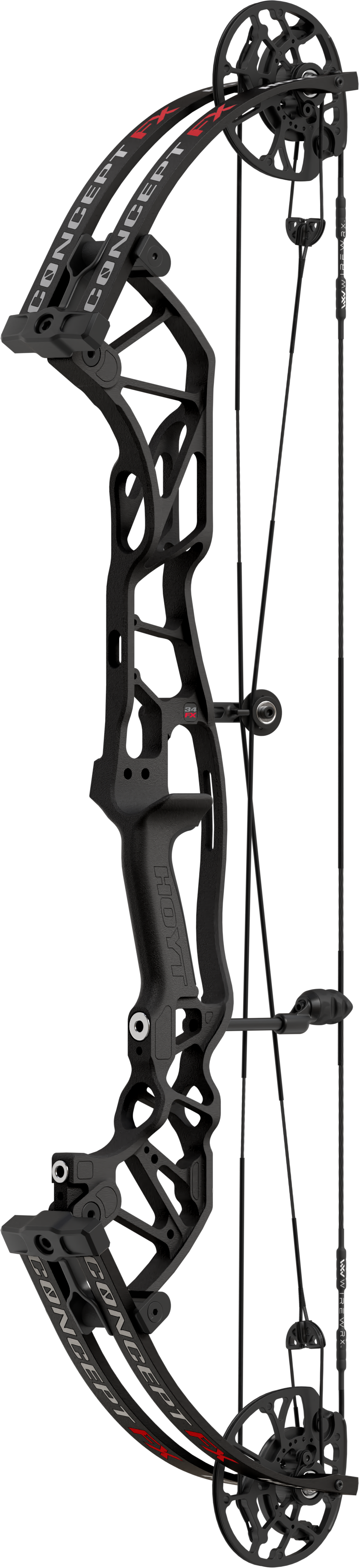 Hoyt Concept FX Compound Bow with Gloss Limbs - High Performance Hunting & Target Shooting Bow for Outdoor Sports & Archery Practice
