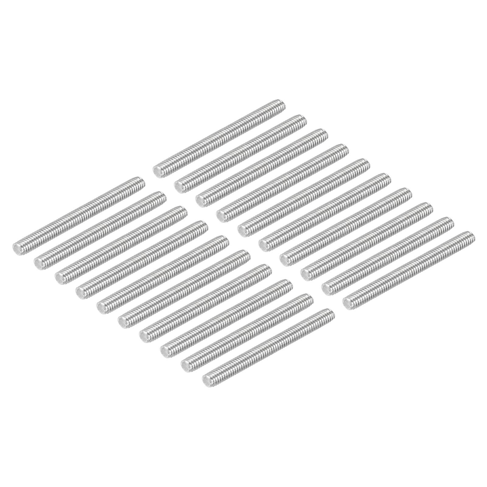 DMiotech 20 Pack M4 x 45mm 304 Stainless Steel Threaded Rods - for DIY Projects & Repairs