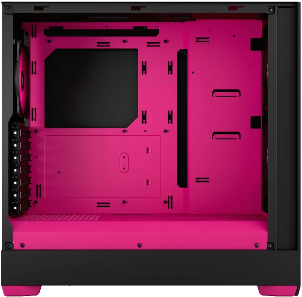 G5 Pop Air Chassis - Black/Pink Mid Tower PC Case with Tempered Glass, High Airflow & RGB Lighting - Perfect for Gaming Rigs and Custom PC Builds