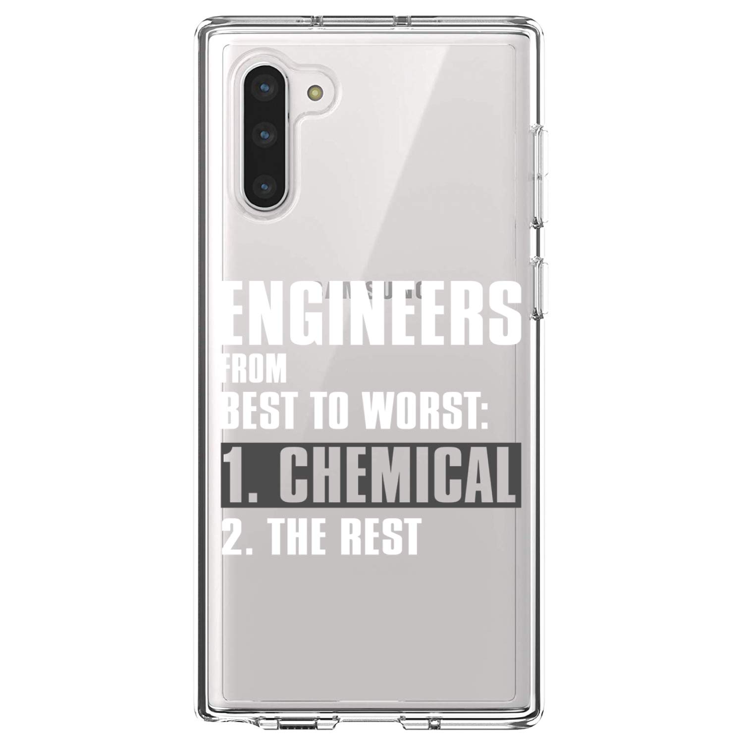 Premium Shockproof Hybrid Case for Samsung Galaxy Note 10 (6.3 Inch) - Clear TPU Bumper with Acrylic Back & Tempered Glass Screen Protector - Durable Protection for Work, Travel and Daily Use