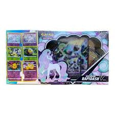 Pokemon Rapidash V Box with 6 Bonus Trading Cards - Perfect for Collectors & TCG Battles