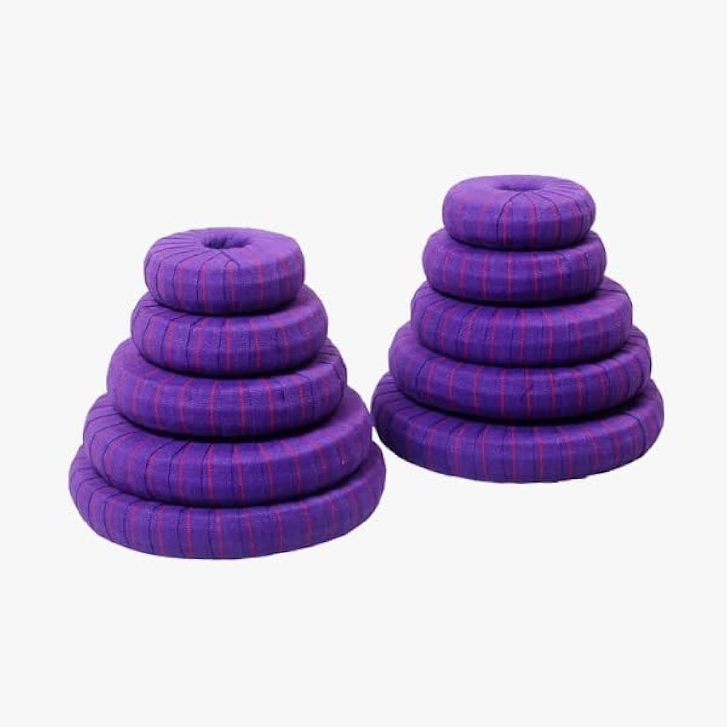 Yogikuti Yoga Chumbal Set of 10 Pieces - Premium Iyengar Yoga Props, Yoga Donuts for Stretching & Support - Perfect for Home Yoga Practice, Studio Sessions & Physical Therapy