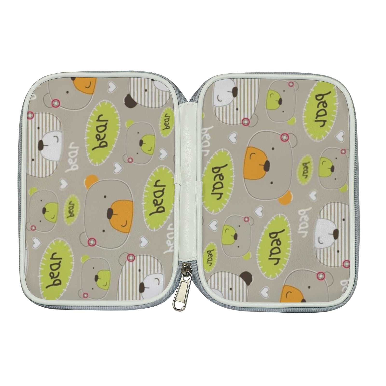 Adorable Cartoon Kawaii Animal Bear Travel Makeup Bag - Large Waterproof Cosmetic Organizer for Women & Girls | Perfect for Travel, Gym, and Daily Makeup Storage