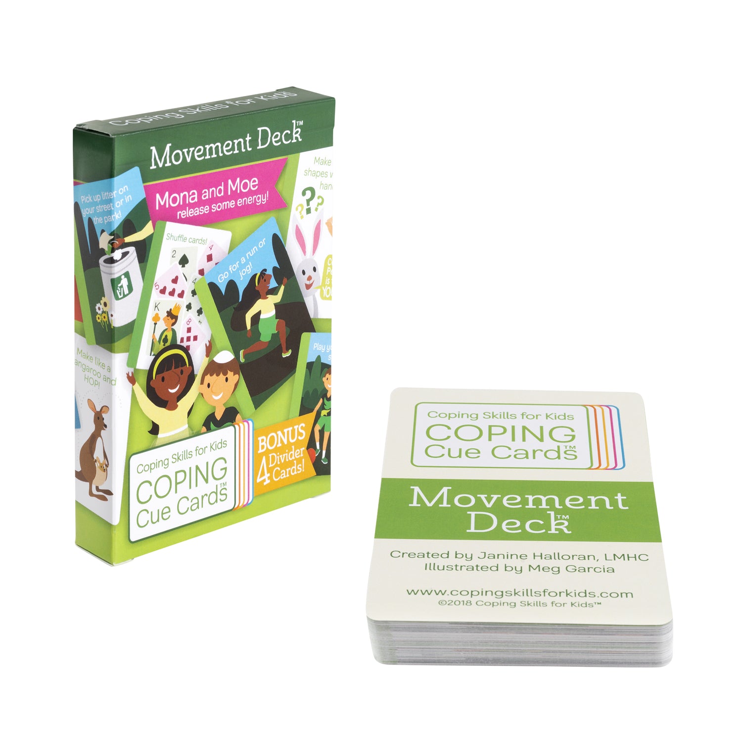 Coping Skills for Kids™ Coping Cue Cards™ Movement Deck - Emotional Regulation Tools for Children, Anxiety Relief & Mindfulness Activities for Home, School & Therapy Use