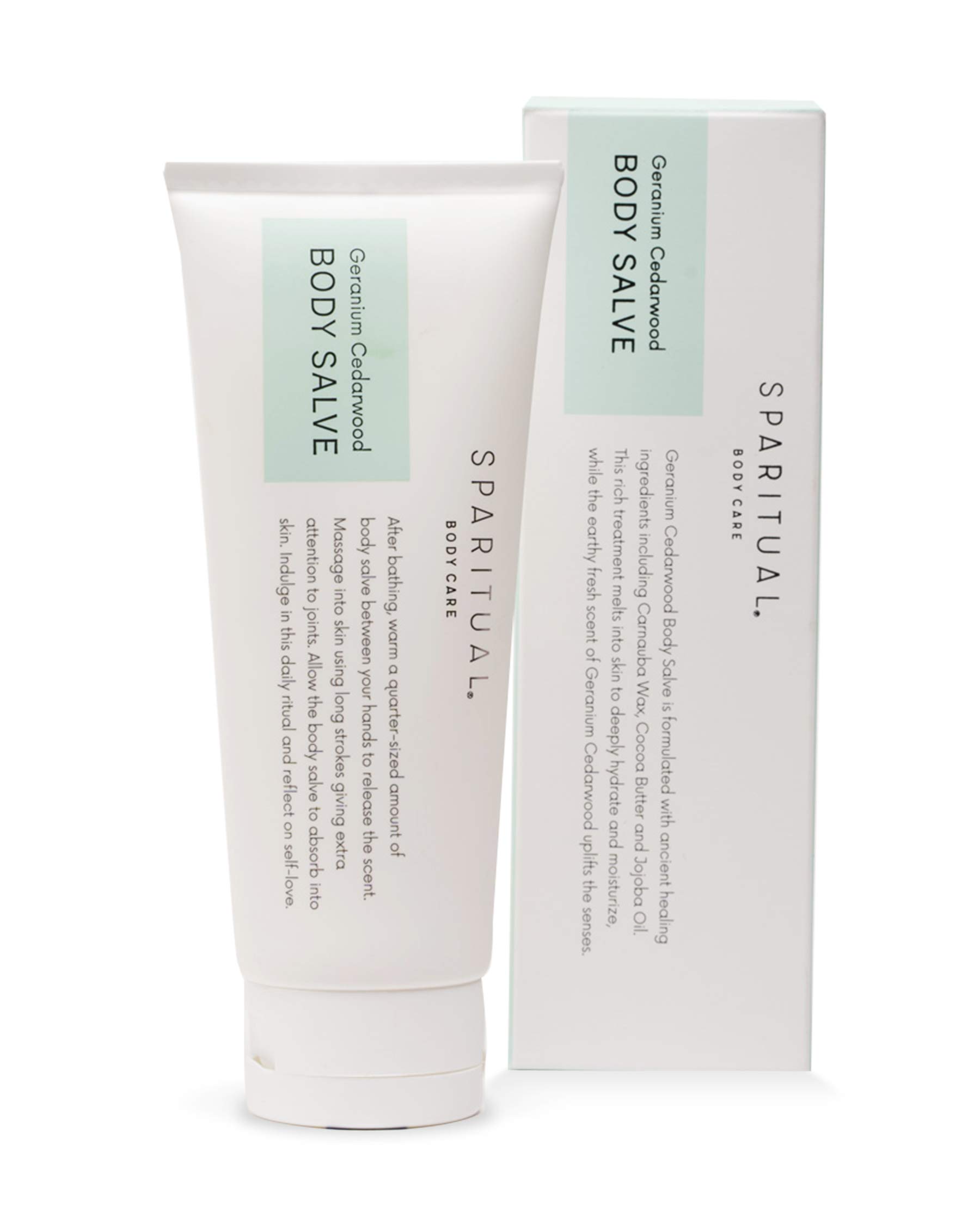 SpaRitual Vegan Body Salve - Organic Moisturizing Cream for Dry Skin, Hands & Feet - Perfect for Spa Day, Self-Care & Relaxation at Home