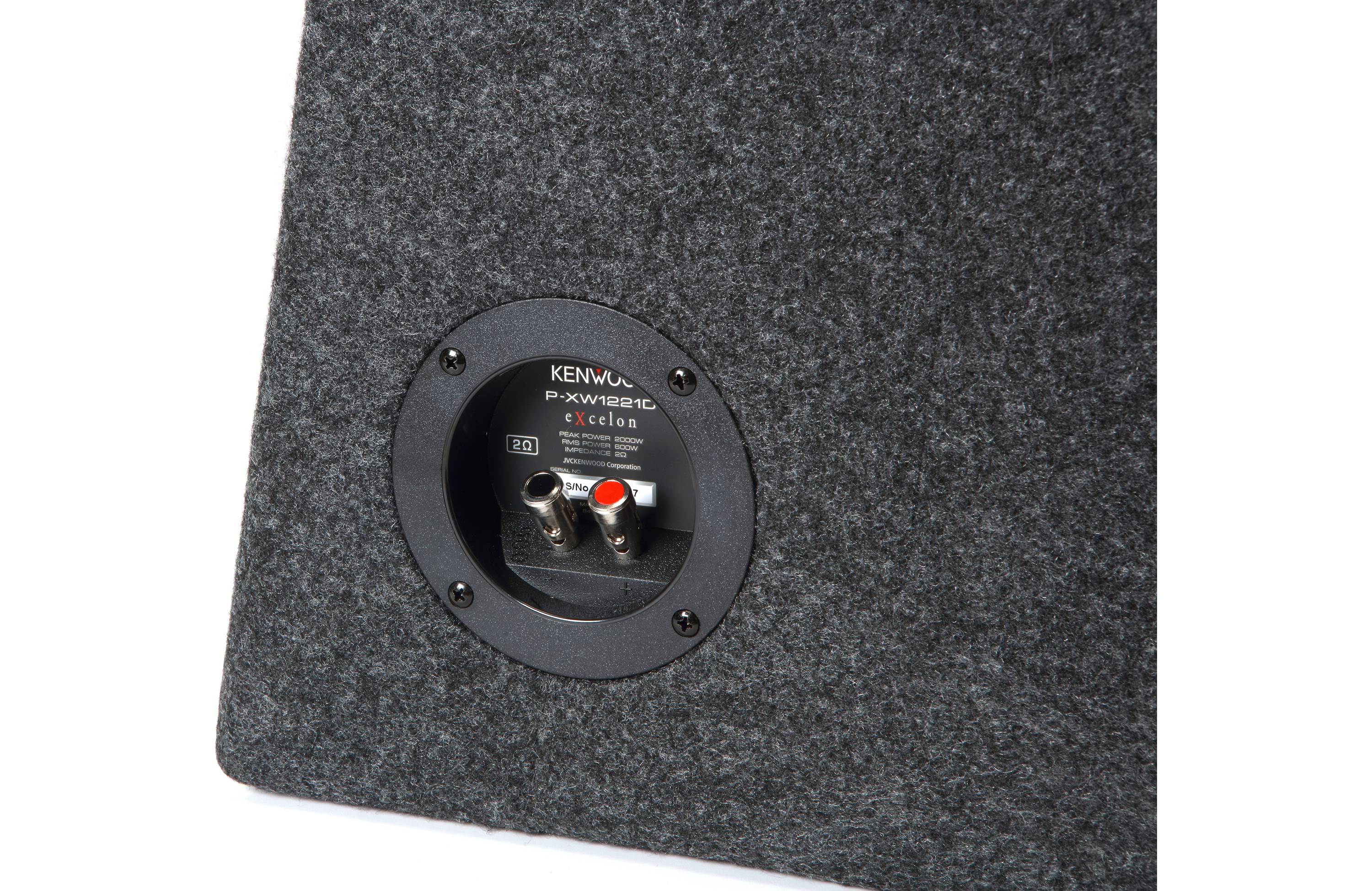 Kenwood Excelon P-XW1221D Dual 12-Inch 1200W Preloaded Subwoofer Enclosure - Car Audio Bass System for Trucks & SUVs