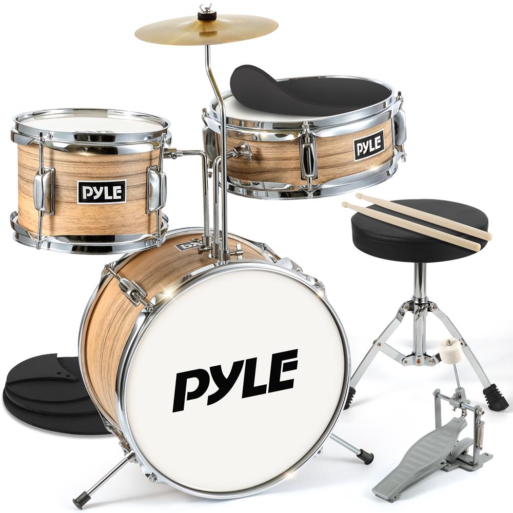 3-Piece Kids Drum Set - Junior Musical Instrument for Beginners - Perfect for Home Play, Birthday Gifts & Music Education