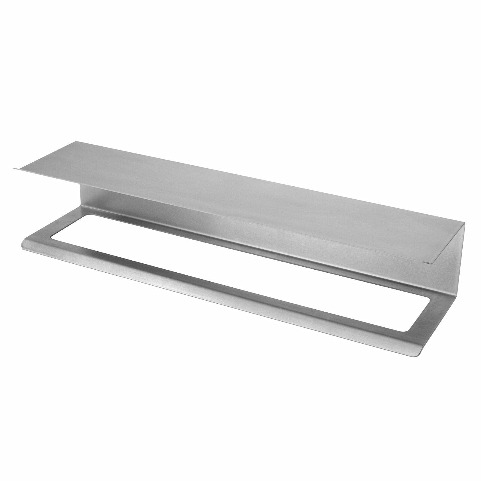 Stainless Steel Bathroom Towel Bar Holder & Shelf - Wall Mounted with Hardware - Bathroom Storage Organizer & Decor - Perfect for Small Bathrooms, Apartments, and Spa-Style Decor