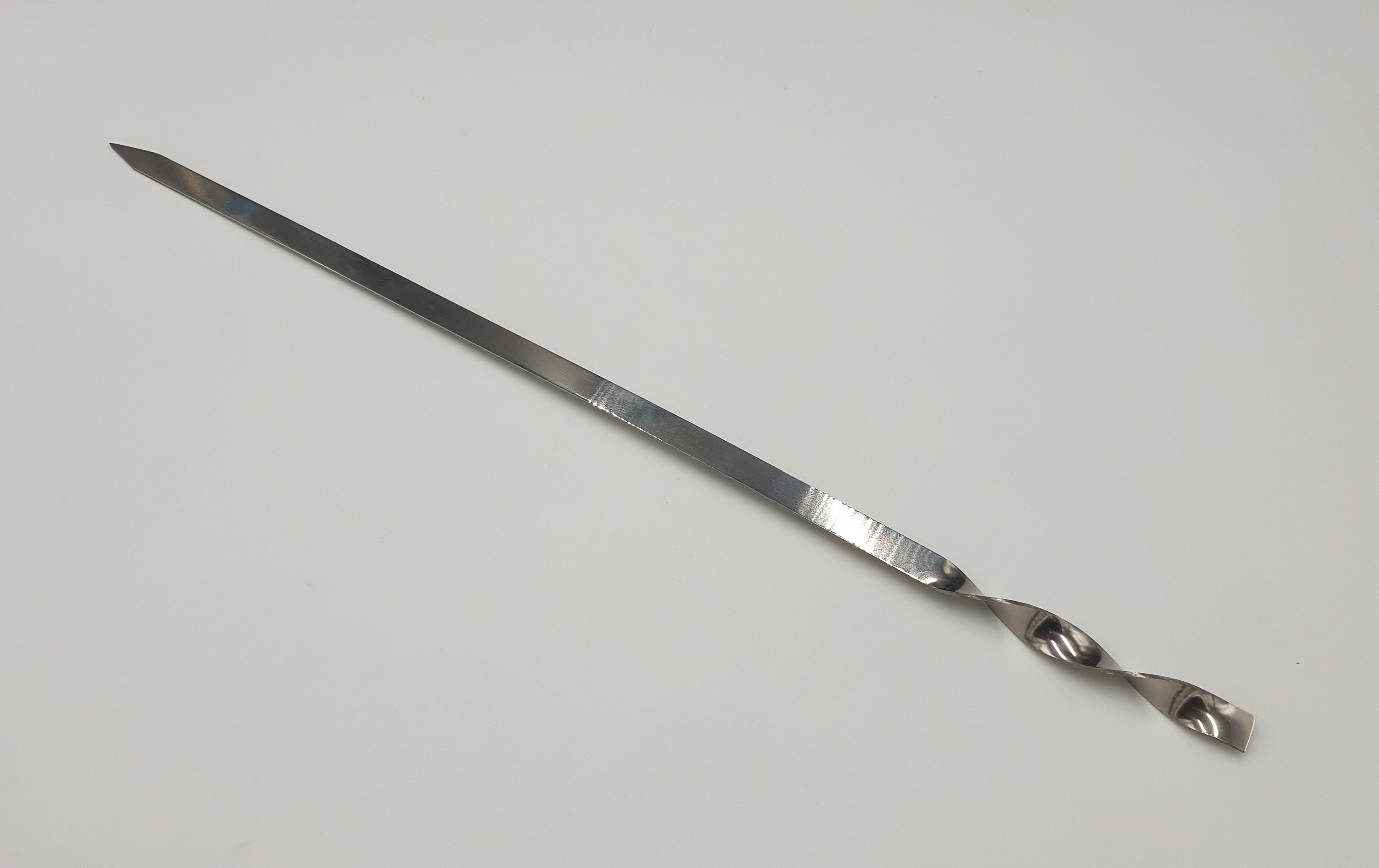 24x0.5 Inch Stainless Steel BBQ Skewers for Grilling - Perfect for Shish Kabob, Meat, Vegetables, and Seafood - Ideal for Backyard BBQs, Camping, and Outdoor Cooking