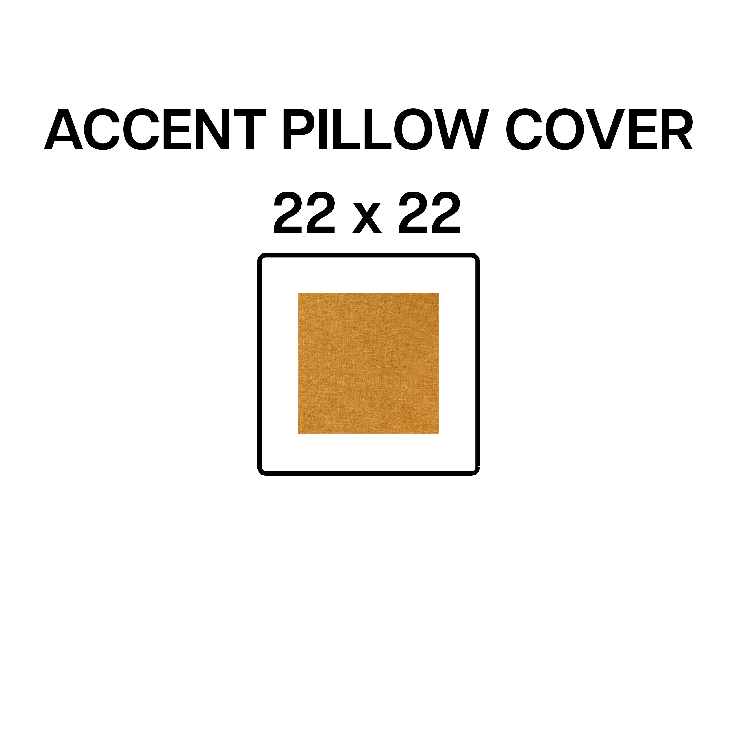 Butterscotch BP 643 96 Decorative Accent Pillow Cover 22x22 Inches - Perfect for Sofa, Bed & Home Decor