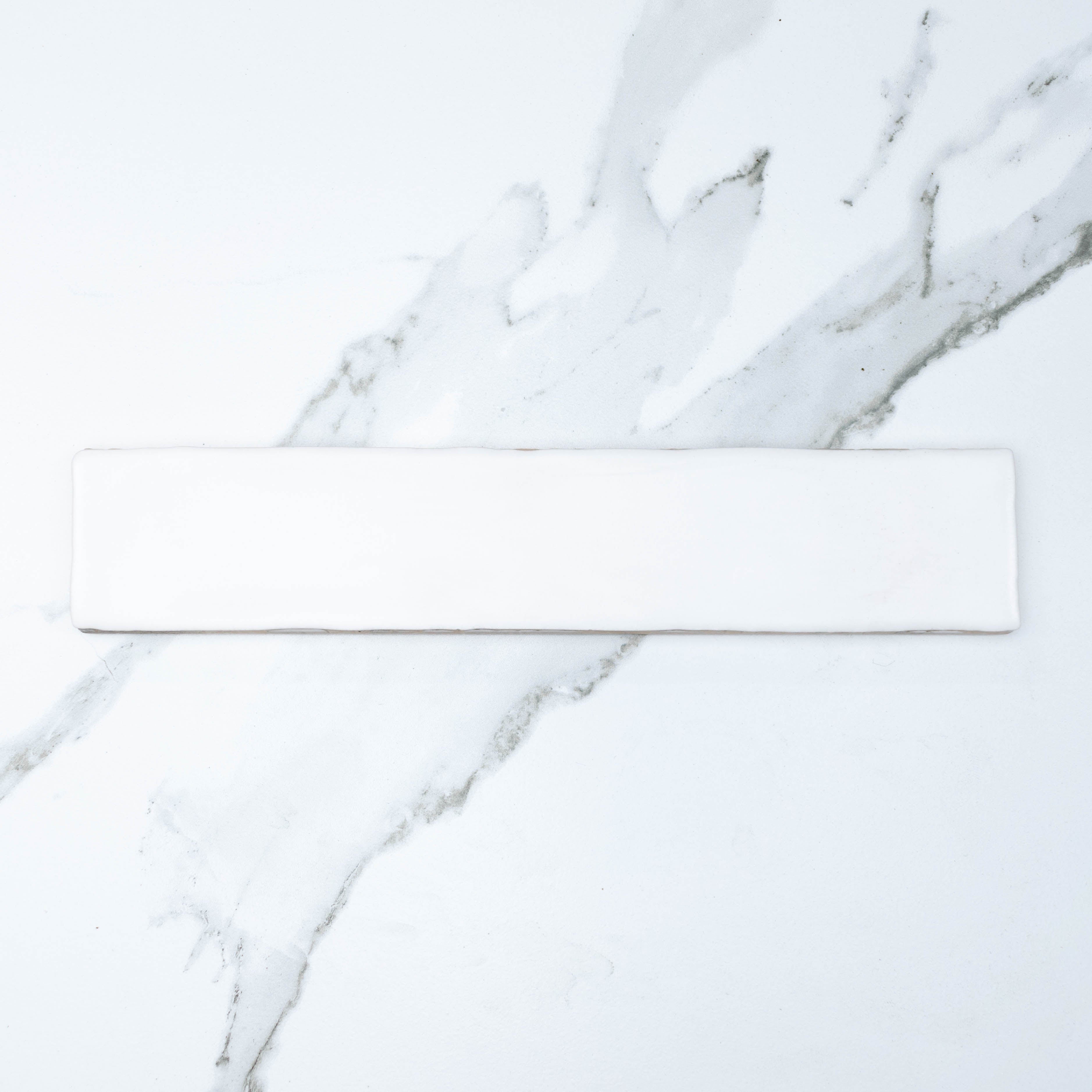 Premium Manhattan White 250x50 Matte Subway Tile - Classic Ceramic Wall & Backsplash Tile for Kitchen, Bathroom, and Shower Renovation