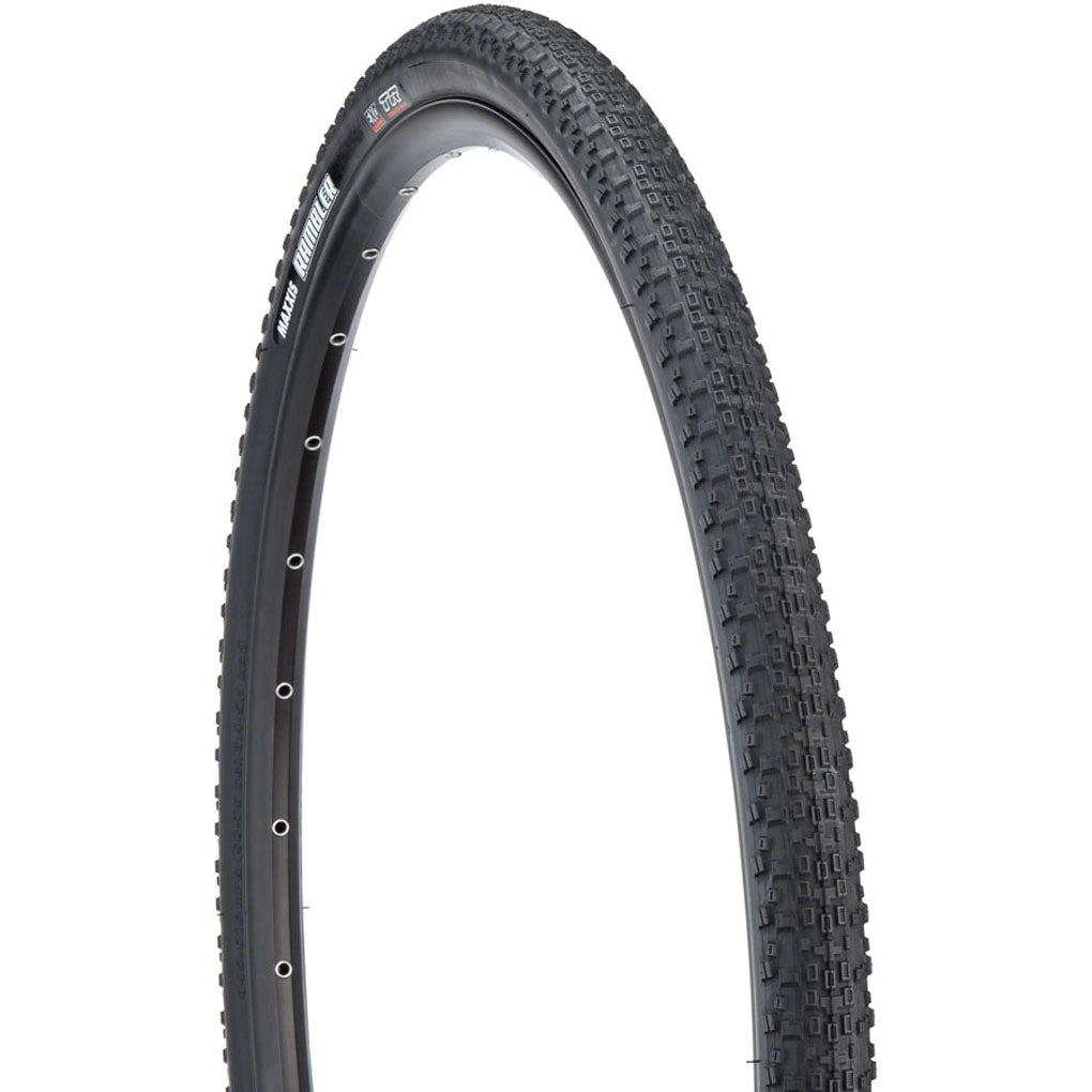 Maxxis Rambler 700x45 Tubeless Folding Bike Tire - Black, Dual Compound, SilkShield Technology for Gravel & Road Cycling