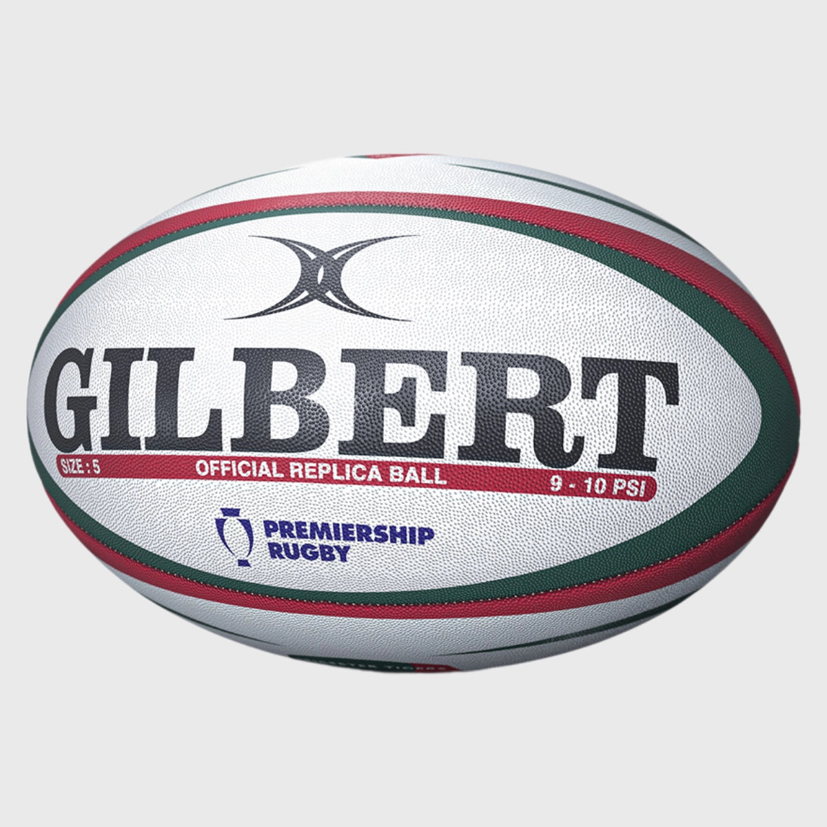 Gilbert Leicester Tigers Official Replica Rugby Ball - Authentic Match Ball for Training, Games & Collectibles - Perfect for Rugby Fans & Sports Enthusiasts
