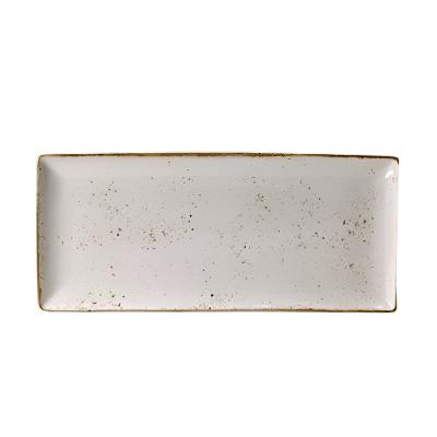 Steelite Craft 14.5 x 6.5 Inch White Rectangle Serving Platter - 6-Piece Set for Catering, Buffets & Elegant Dinner Parties