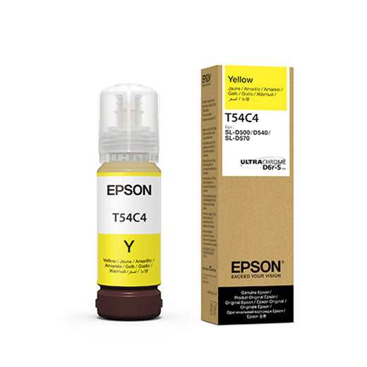 Epson SureLab D570 UltraChrome Yellow Ink Bottle 70ml (T54C420) - High-Quality Photo Lab Ink for Professional Printing, Photo Studios & Commercial Use
