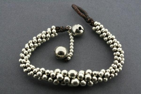 Shiny Metallic Beaded Tubular Bracelet for Women - Elegant Stackable Boho Jewelry for Parties, Weddings & Everyday Wear