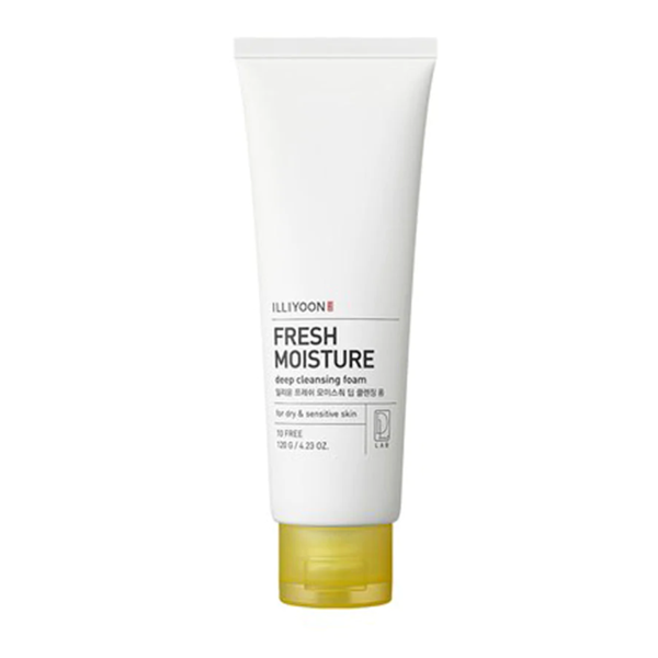 ILLIYOON Fresh Moisture Deep Cleansing Foam - Hydrating Facial Wash for Dry & Sensitive Skin | Gentle Daily Cleanser for Soft & Smooth Skin | Perfect for Morning & Night Skincare Routine