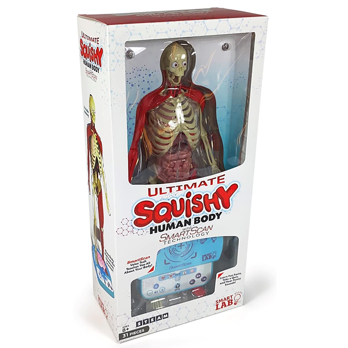SmartLab Toys Ultimate Squishy Human Body Lab with SmartScan Technology - STEM Educational Science Kit for Kids - Perfect for Classroom Learning & Homeschool Science Experiments