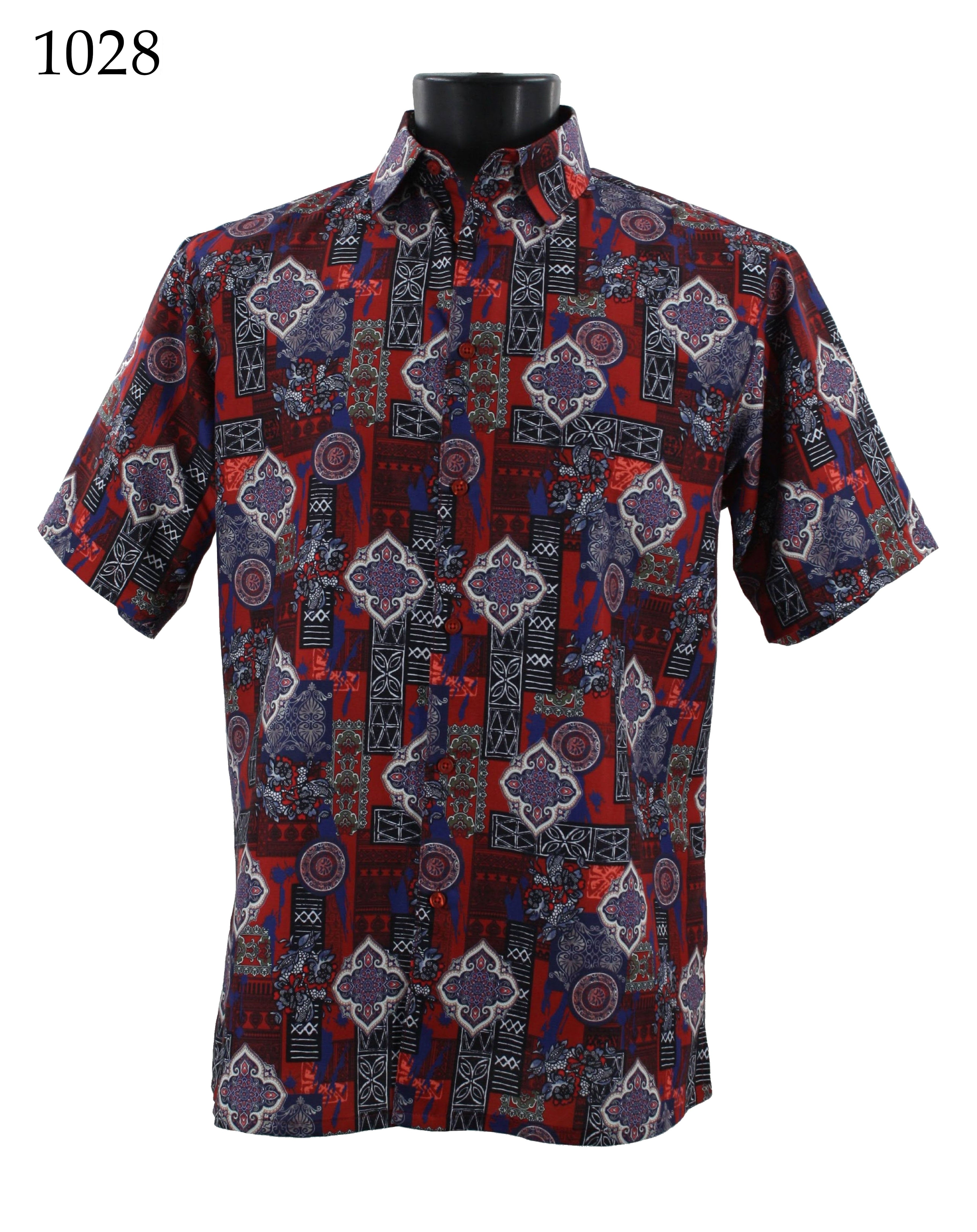 Bassiri Men's Casual Short Sleeve Shirt 1028 - Breathable Cotton Summer T-Shirt for Outdoor Activities, Travel & Everyday Wear