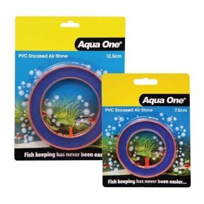 Aqua One PVC Encased Ring Airstone for Aquariums - Oxygen Diffuser for Fish Tanks, Hydroponics & Pond Aeration - Bubble Stone for Healthy Aquatic Plants and Fish