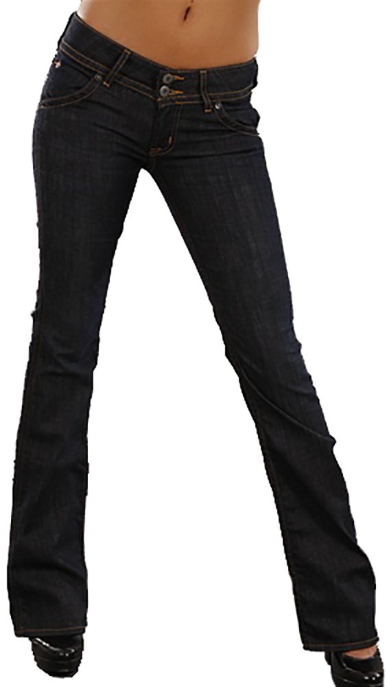 HUDSON Women's Signature Bootcut Jeans - Dark Wash Denim Pants for Casual Wear & Night Out