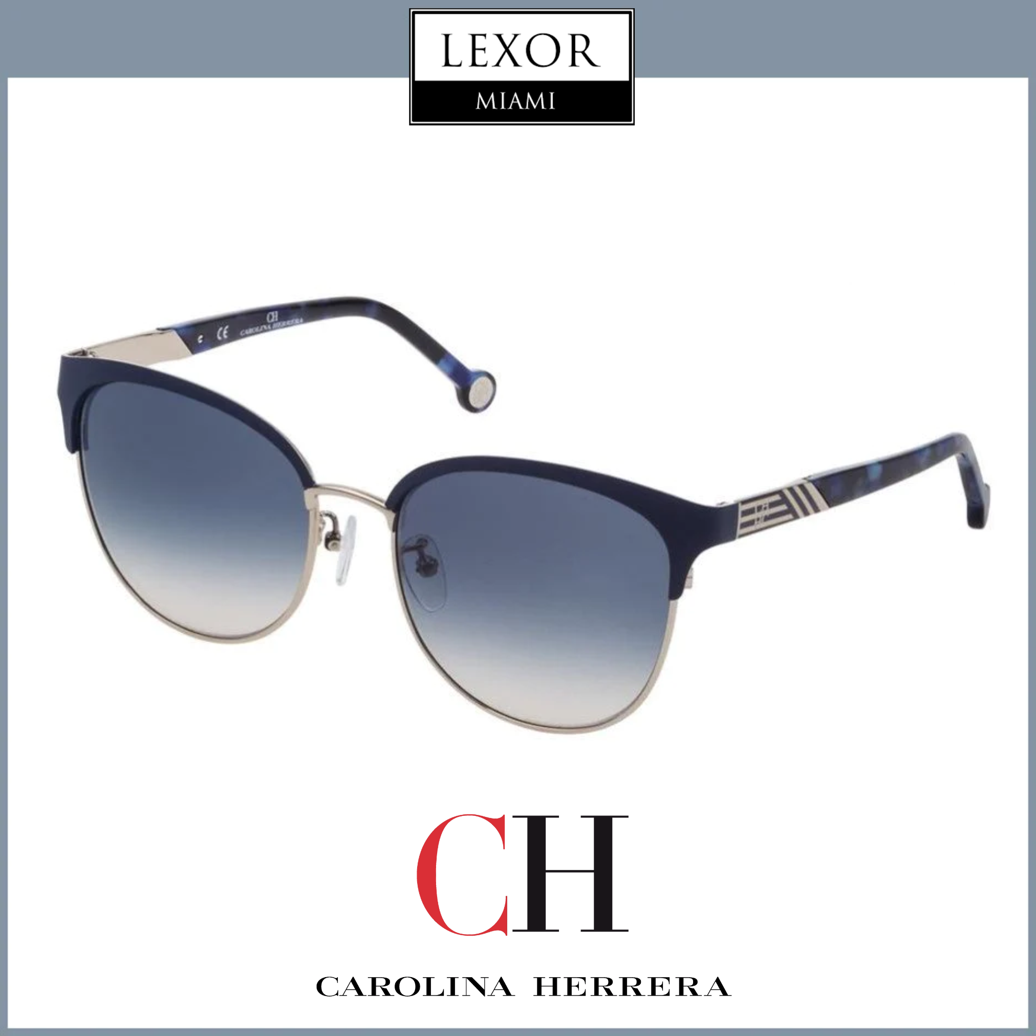 Carolina Herrera SHE119 492 56 Women's Designer Sunglasses - UV Protection, Fashionable & Lightweight for Outdoor Activities, Beach & Driving