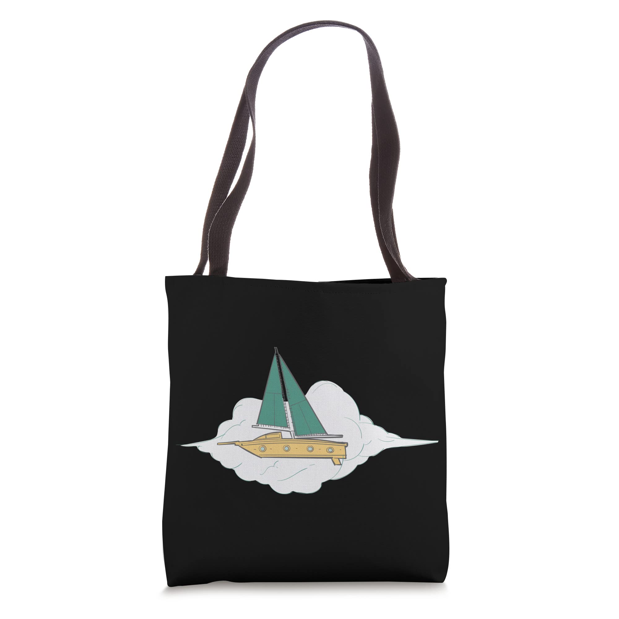 Cloud Ship Tote Bag - Waterproof & Durable Reusable Shopping Bag for Groceries, Beach, Travel | Eco-Friendly Cotton Canvas Carryall for Women & Men