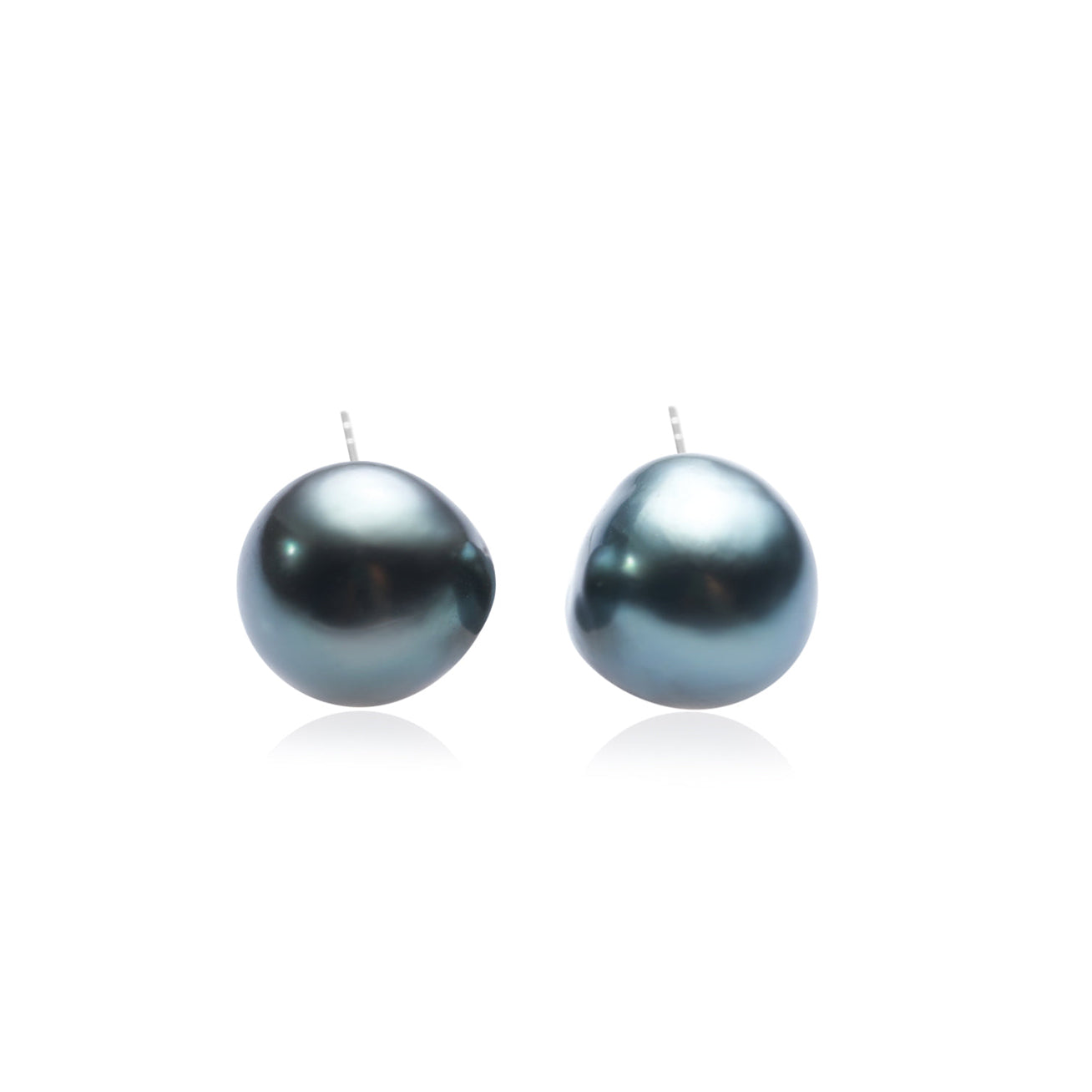 18K Gold Tahitian Baroque Pearl Stud Earrings for Women - Luxury High-Quality Pearl Jewelry Gift for Wedding, Anniversary & Special Occasions