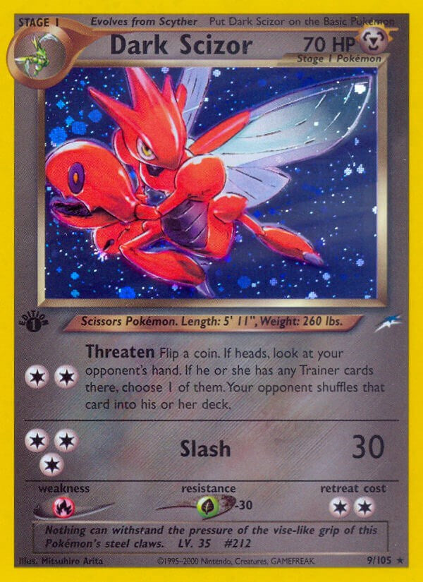 Dark Scizor Pokemon Card [N4 009/105] - Rare Collectible for TCG Battles & Trading