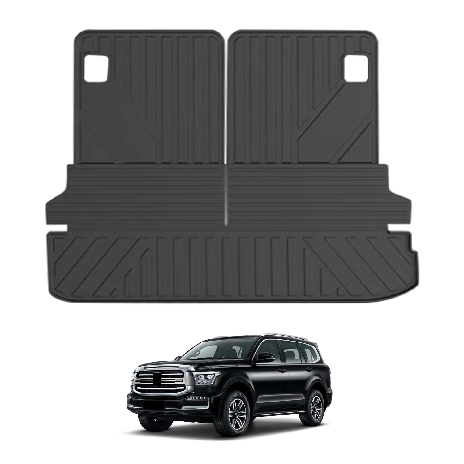 Waterproof Car Boot Liner & Kick Mats for GWM Tank 500 (2024+) - Heavy Duty Trunk Protection for SUVs, Road Trips & Outdoor Adventures