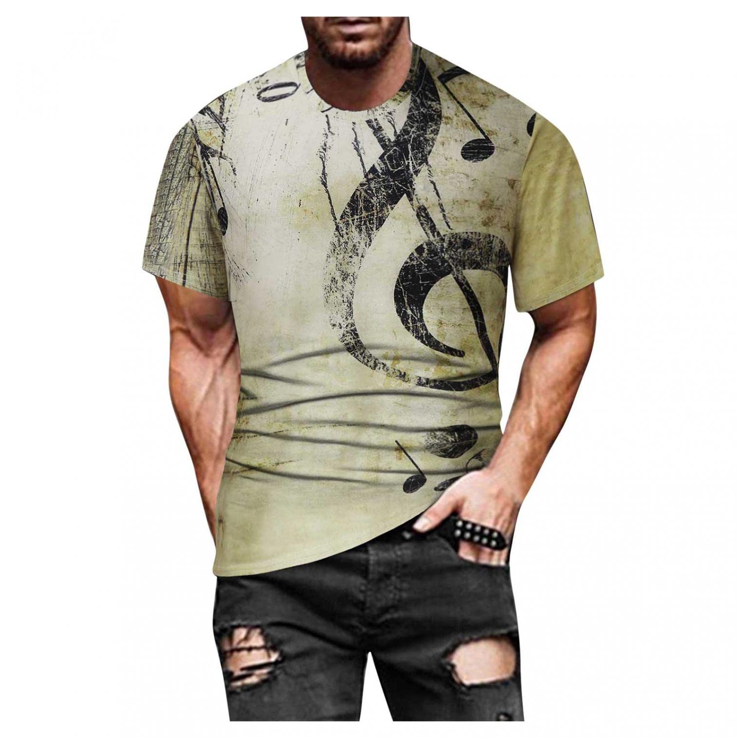 Funny Patriotic American Flag T-Shirt for Men - Plus Size Independence Day Graphic Tee - Short Sleeve Summer Shirt for BBQ, Parties & 4th of July Celebrations