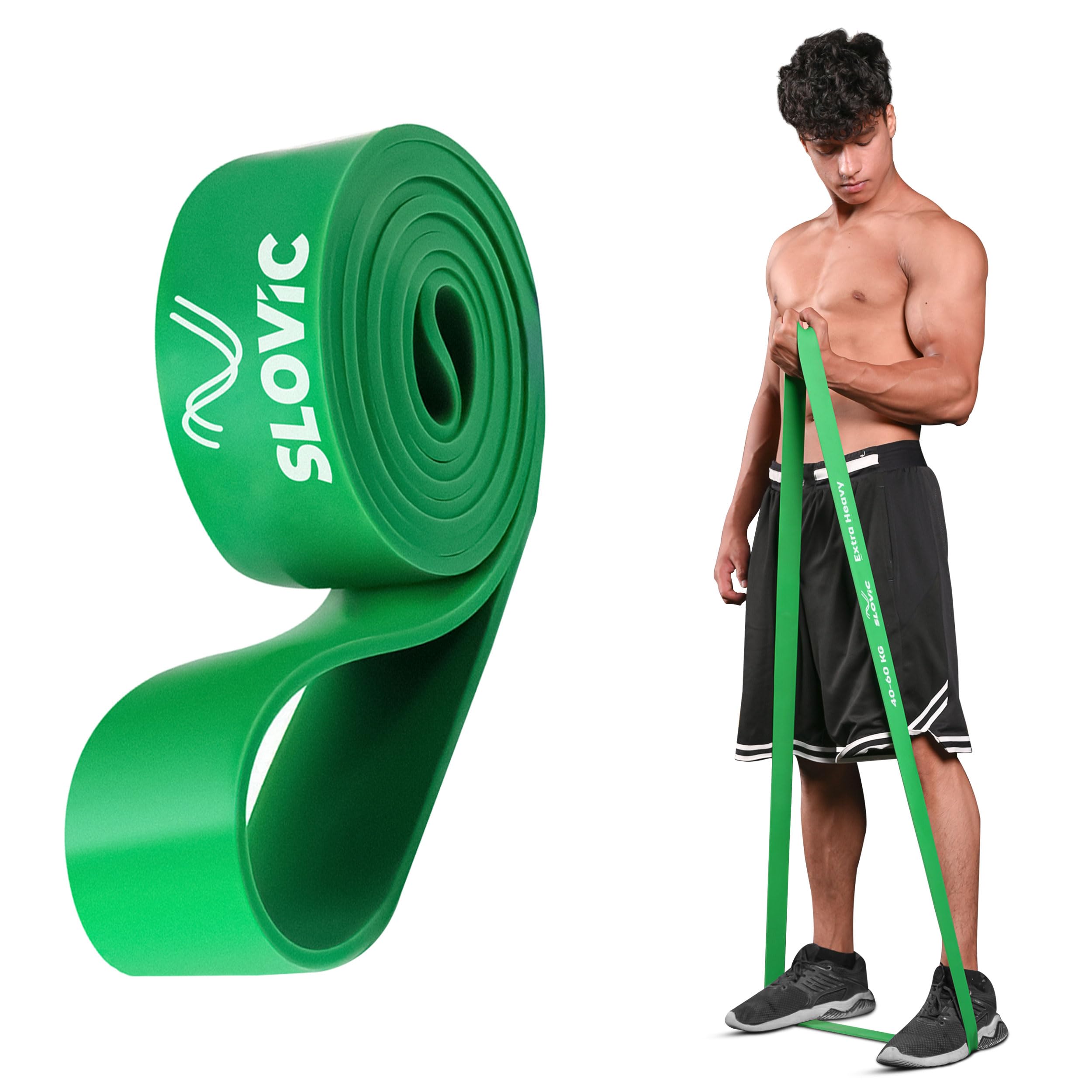 Slovic Resistance Bands Set for Home Workout & Gym Training - Heavy Duty Exercise Bands for Men & Women | Pull Up Assist Bands, Stretching & Strength Training | Perfect for Home Fitness, Physical Therapy & CrossFit Workouts