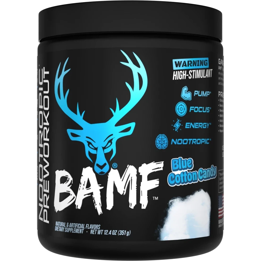 Bucked Up BAMF Pre-Workout Powder - Energy & Focus Booster for Intense Gym Sessions & Athletic Performance