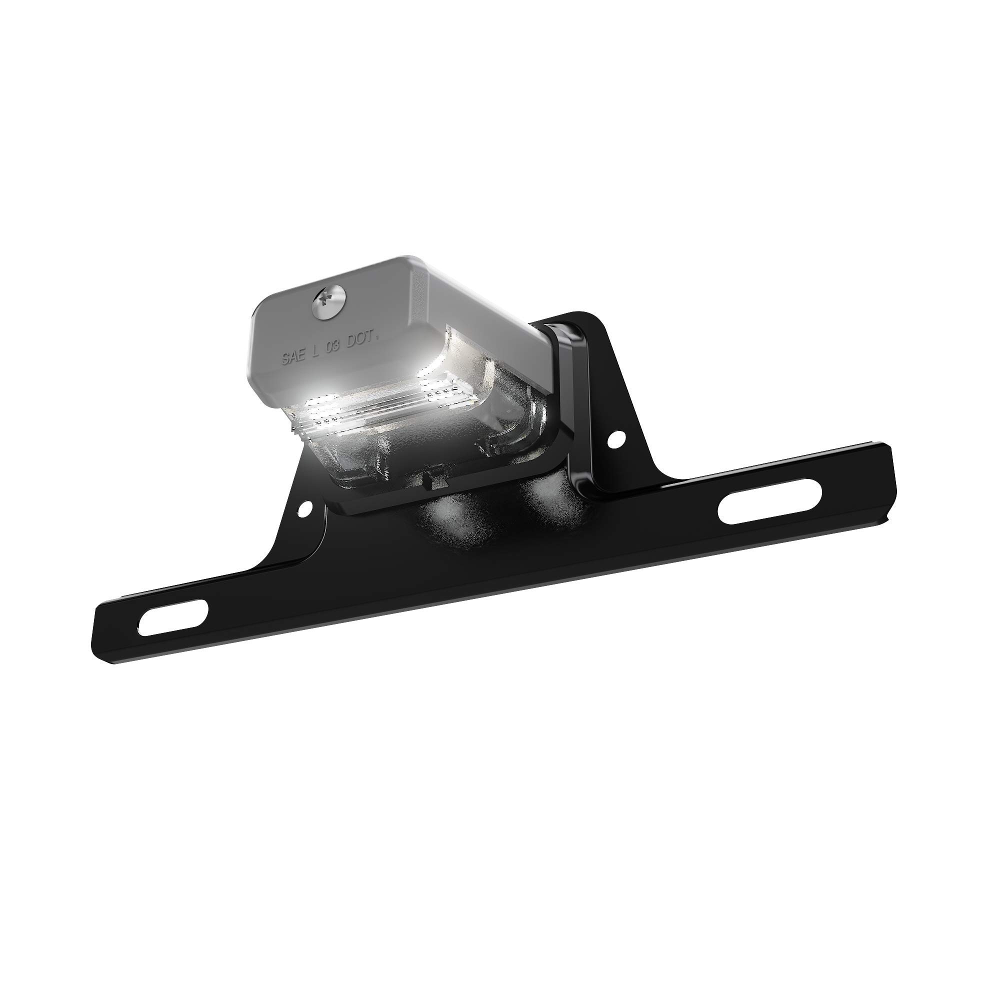 SAE/DOT Certified LED Trailer License Plate Lights with Bracket - Waterproof Heavy Duty Universal Truck RV Boat Automotive Tag Lights (20 Pack, Gray) - Perfect for Nighttime Safety & Vehicle Compliance
