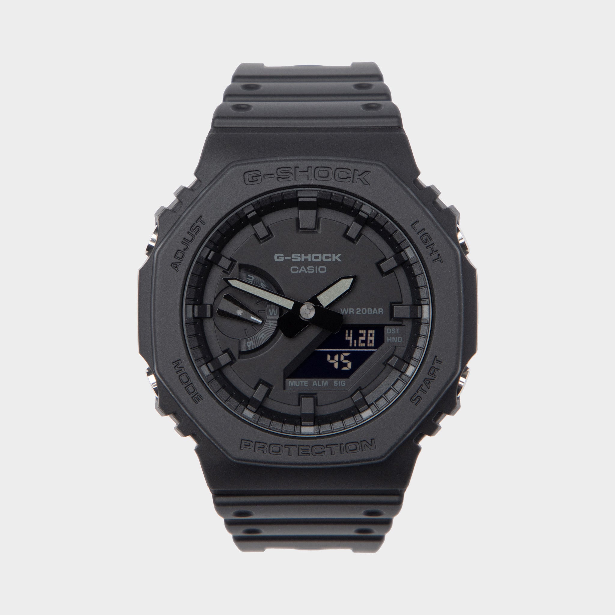 Casio G-Shock GA2100-1A1 Black Analog-Digital Sport Watch for Men - Rugged, Waterproof & Shock Resistant - Perfect for Outdoor Adventures, Workouts & Everyday Wear