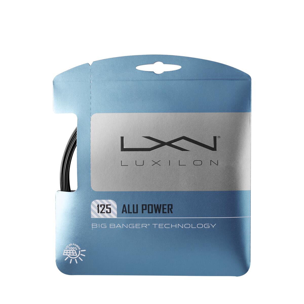 Luxilon Alu Power 1.25mm Tennis String 12m Set - Black | Premium Performance for Competitive Play & Stringing Services