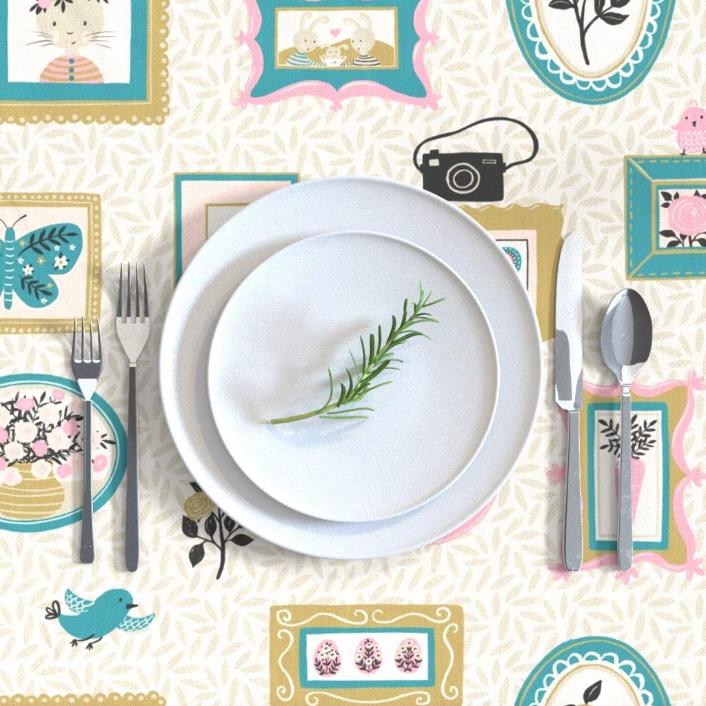 Custom Printed Cotton Sateen Tablecloth 70
