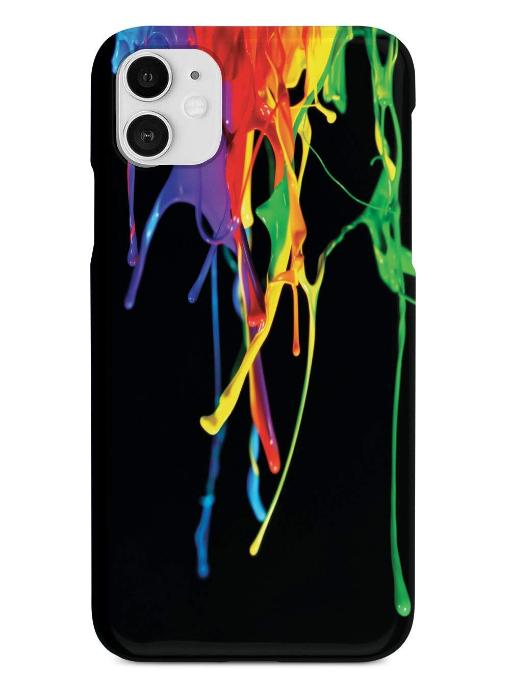 Inspired Cases - Premium 3D Textured Protective Phone Case Compatible with Apple iPhone 11 - Rainbow Paint Drip Design - Shockproof & Scratch-Resistant Cover for Everyday Use, Travel, and Outdoor Activities