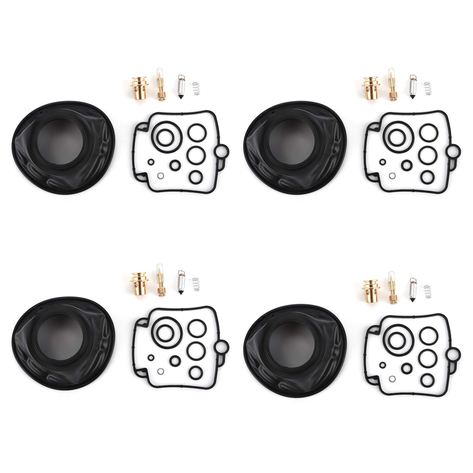 Suzuki GSX-R 750 Carburetor Repair Kit - 4Pcs Rubber & Metal Parts for Motorcycle Maintenance