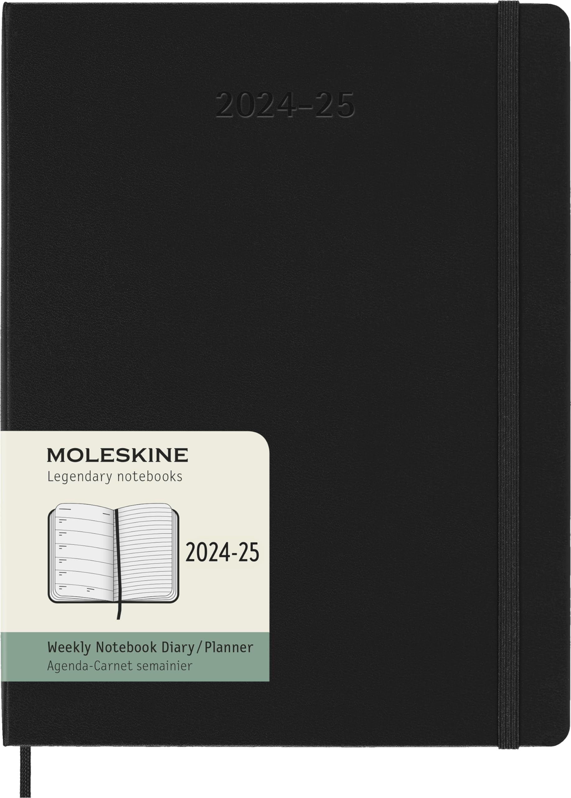 Moleskine Classic 18-Month 2024-2025 Weekly Planner - Hard Cover XL (7.5