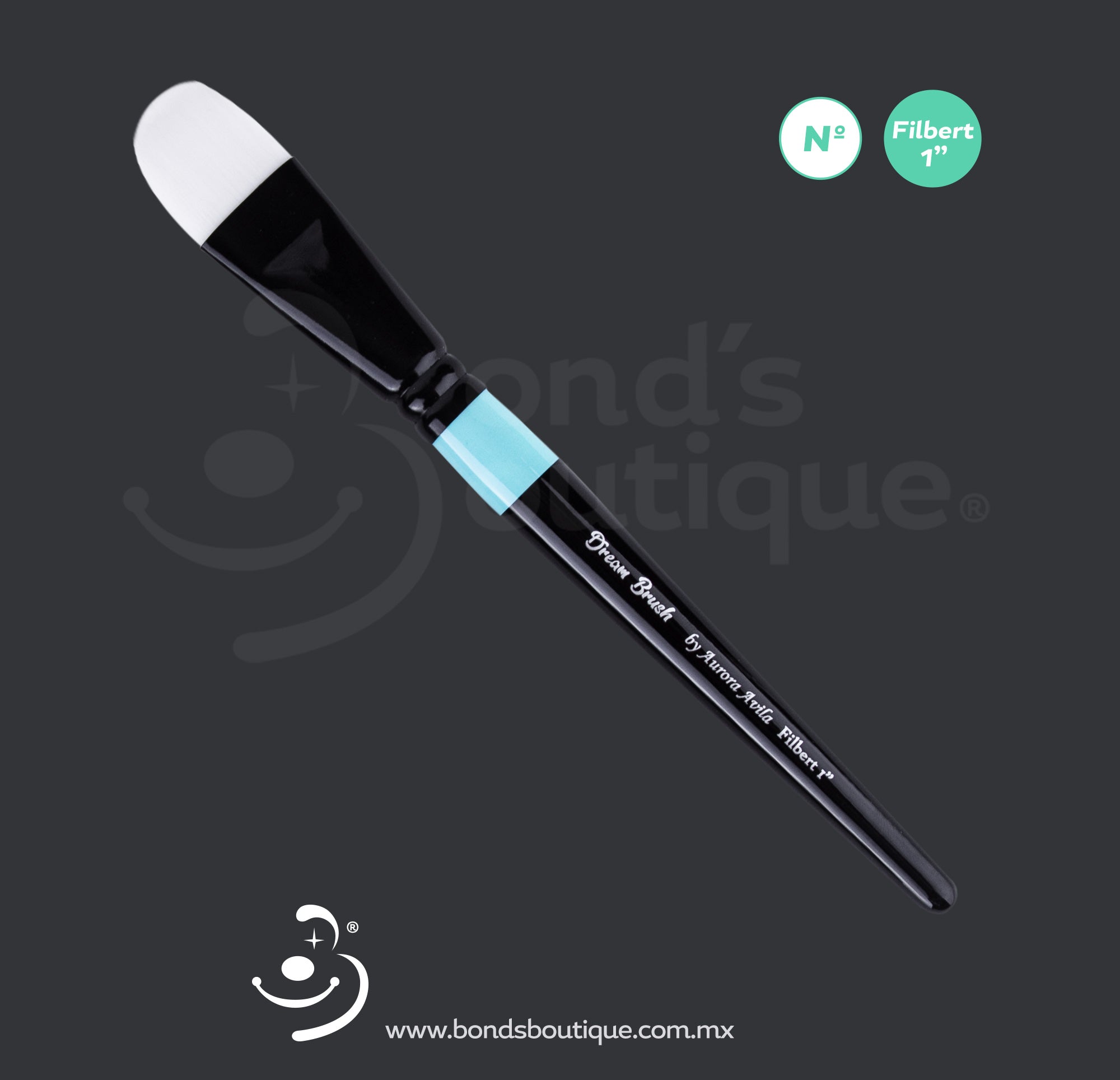 Dream Brush Blending Brush Filbert 1 - Professional Artist Paint Brush for Oil, Acrylic & Watercolor - Perfect for Canvas, Portrait & Fine Art Painting