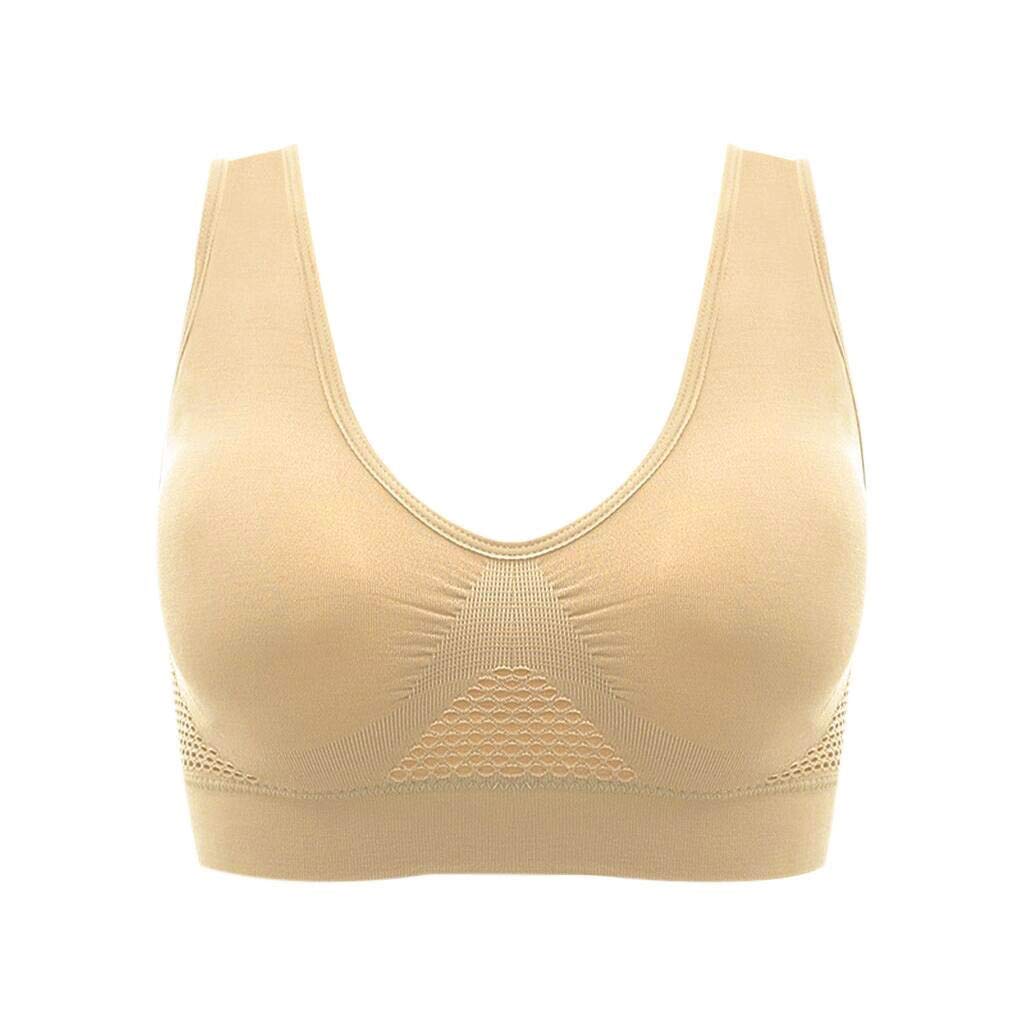 XUETON Women's Comfort Sports Bra - Seamless Sleep & Workout Yoga Top - Breathable Support for Running, Gym, Lounge & Daily Wear