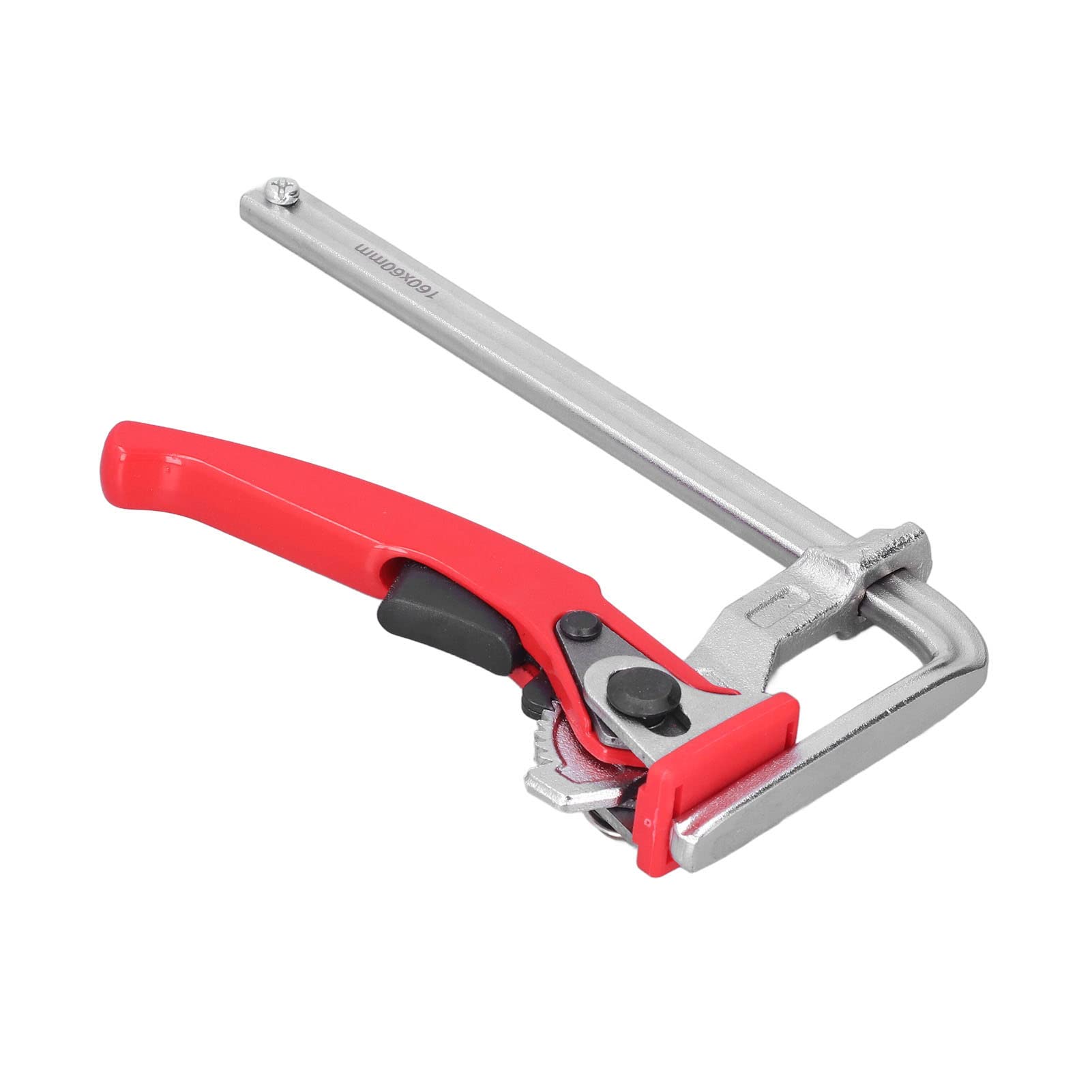 Heavy Duty Rail Clamps 16cm Max Opening Ratchet Table Clamps - Easy Adjustment, 21cm Total Length - Portable Workbench Clamps for Woodworking, Metalworking & DIY Projects