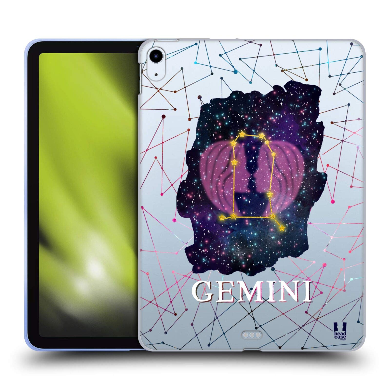 Gemini Zodiac Constellation Soft Gel Case for Apple iPad Air 2020/2022 - Protective Cover with Stylish Astrology Design | Perfect for Students, Artists & Professionals