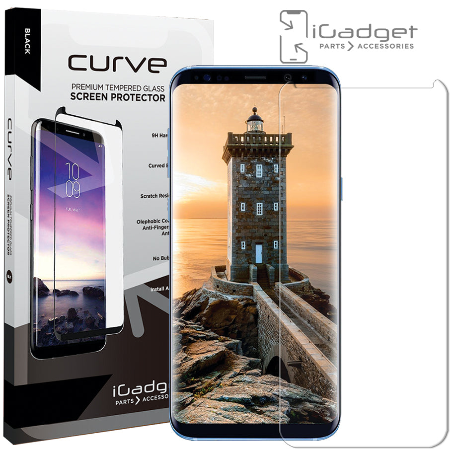 Samsung Galaxy S8 Tempered Glass Screen Protector - Case Friendly, Full Coverage Adhesive - HD Clear, Anti-Scratch, Bubble-Free - Perfect for Daily Use, Travel & Outdoor Activities