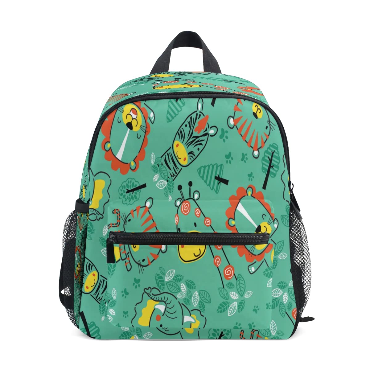 Waterproof Jungle Animal Backpack for Kids - Giraffe, Elephant & Zebra Design - Toddler & Preschool Backpack for Boys & Girls - Perfect for School, Daycare & Outdoor Adventures